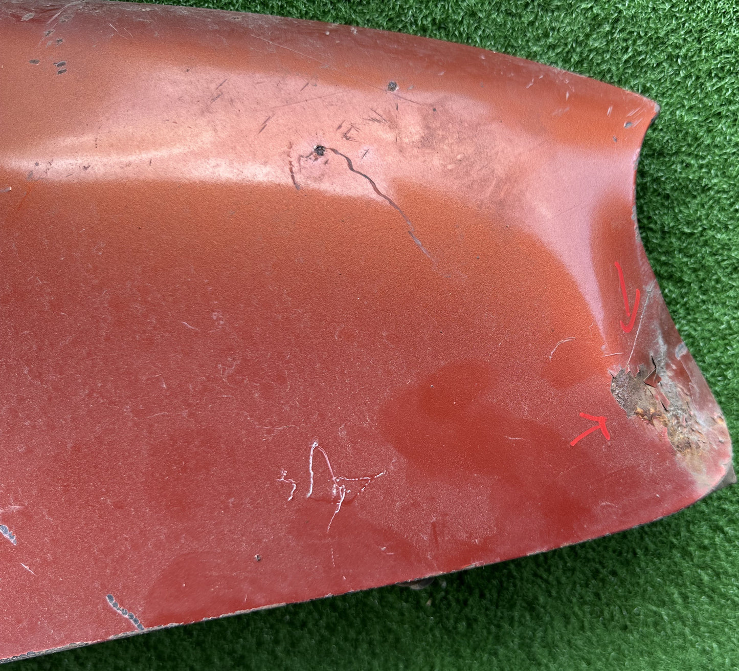 PROTON GEN2 FRONT FENDER WITH HOLE ORANGE RH (FFWH014)