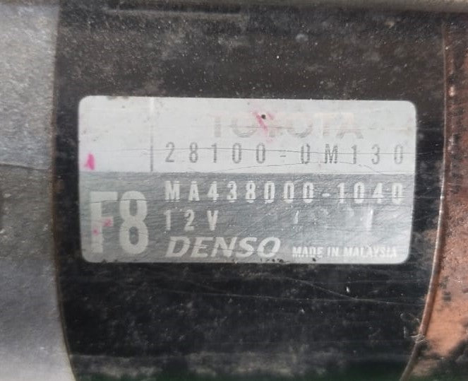 TOYOTA VIOS NCP150 STARTER (U) (28100-0M130)