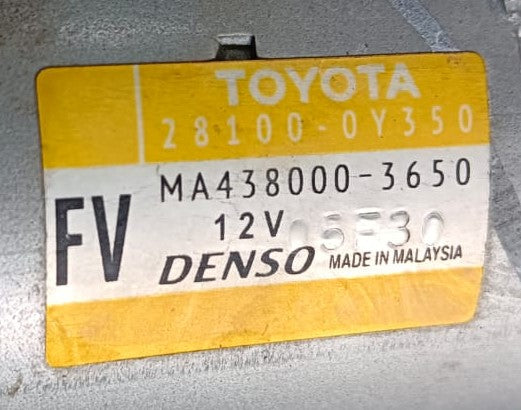 TOYOTA YARIS STARTER (28100-0Y350)