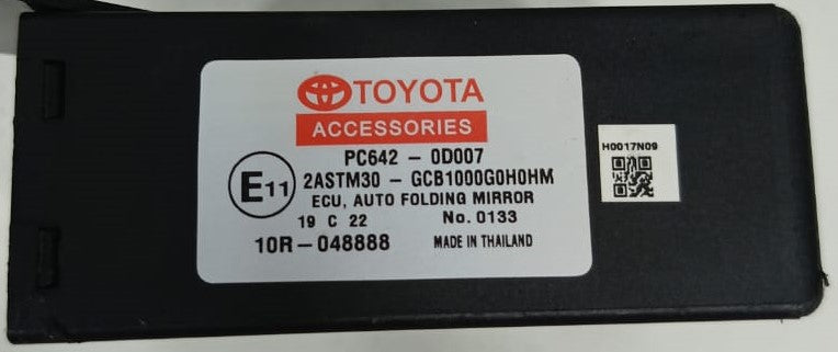 TOYOTA YARIS AUTO FOLDING MIRROR ECU (2ASTM30)