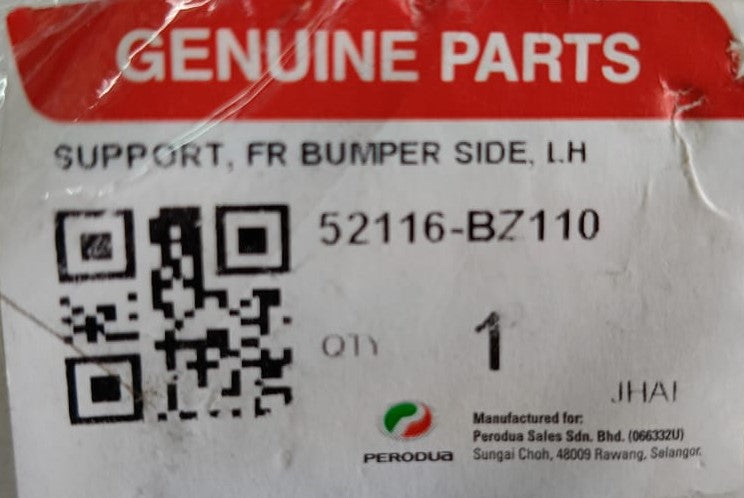 PERODUA AXIA SUPPORT FRONT BUMPER BRACKET LH (52116-BZ110)