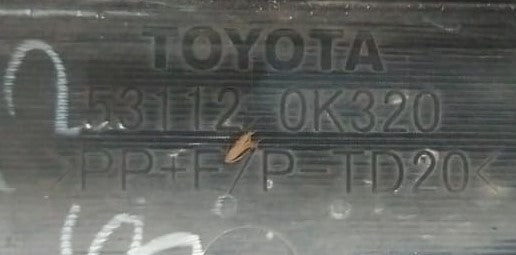 TOYOTA REVO GUN125 FRONT BUMPER SILVER (53112-0K320)