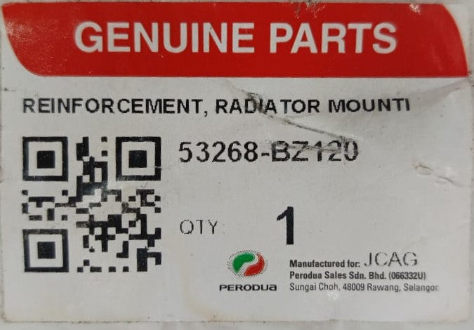 PERODUA BEZZA HEAD LAMP PANEL REINFORCEMENT RADIATOR MOUNTING RH (53268-BZ120)