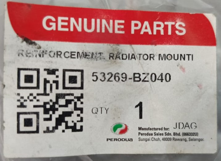 PERODUA BEZZA HEAD LAMP REINFORCEMENT RADIATOR MOUNTING LH (53269-BZ040