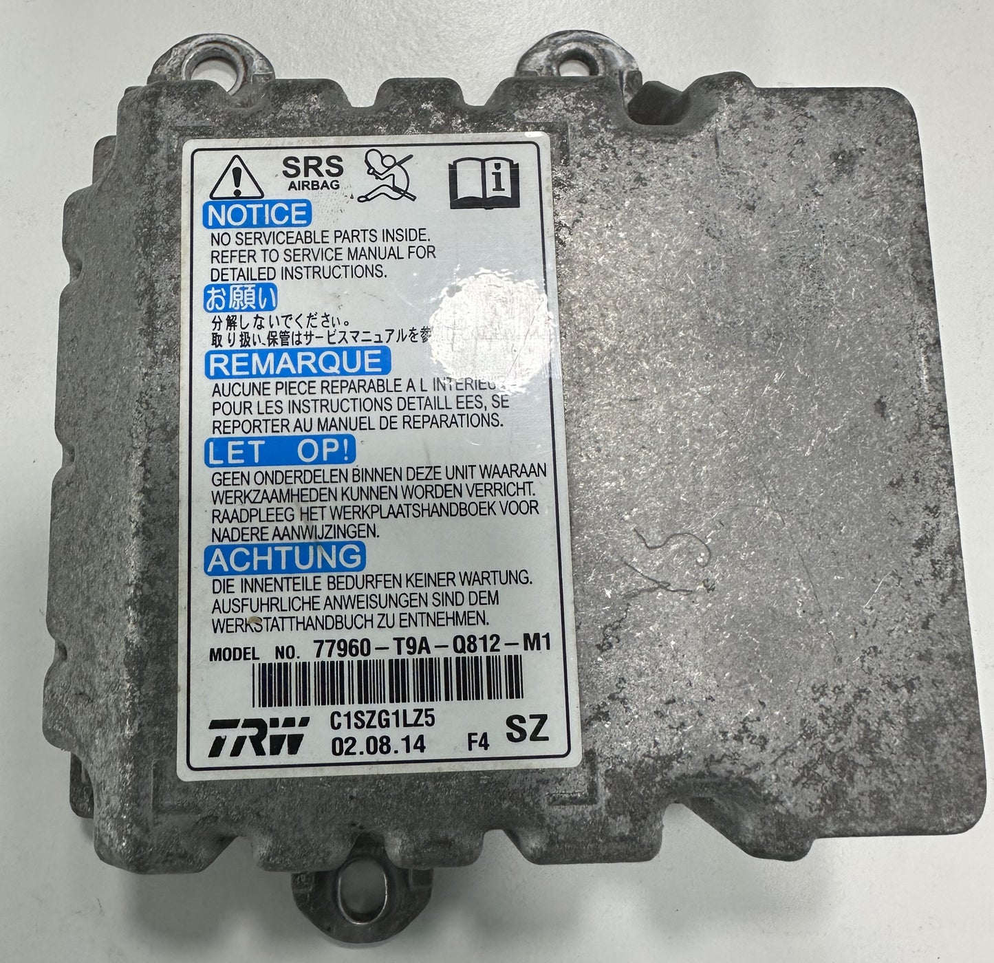 HONDA AIRBAG ECU (77960-T9A-Q812)