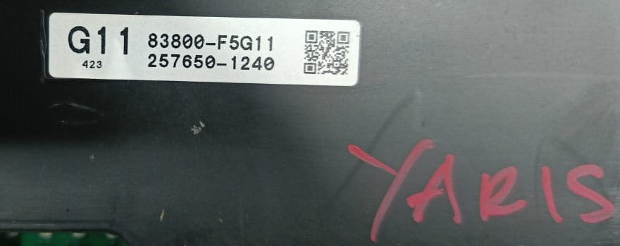 TOYOTA YARIS METER AT (83800-F5G11)