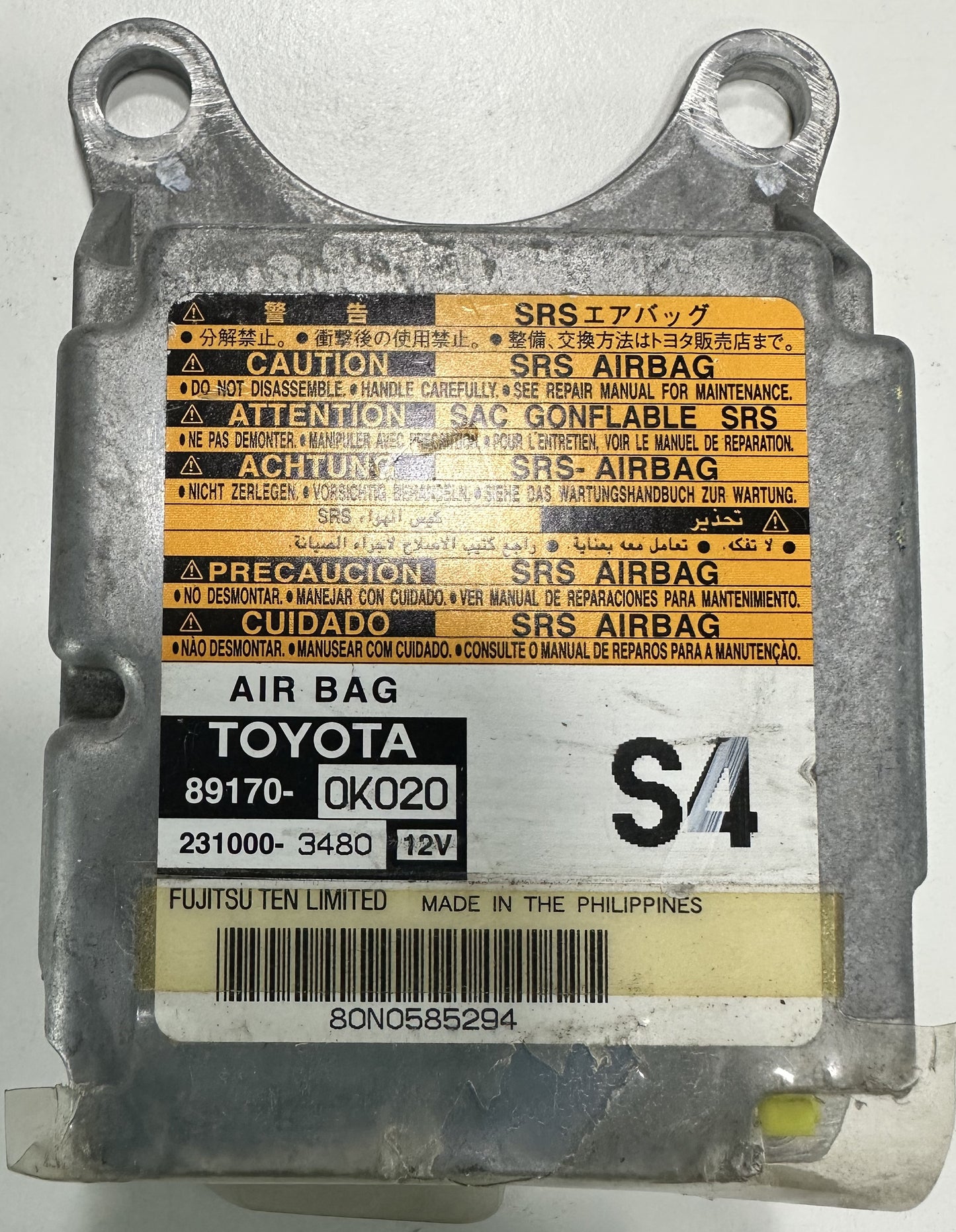 TOYOTA AIRBAG ECU (S4) (89170-0K020)