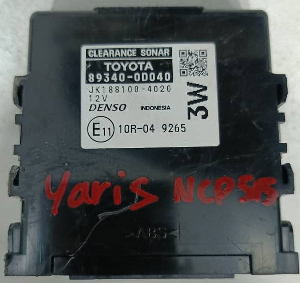TOYOTA YARIS CLEARANCE SONAR ECU (89340-0D040)