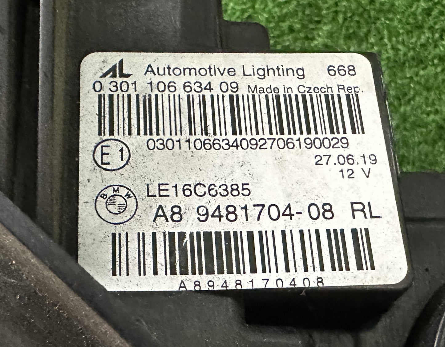 BMW 3SERIES G20 HEAD LAMP RH (8948170408)