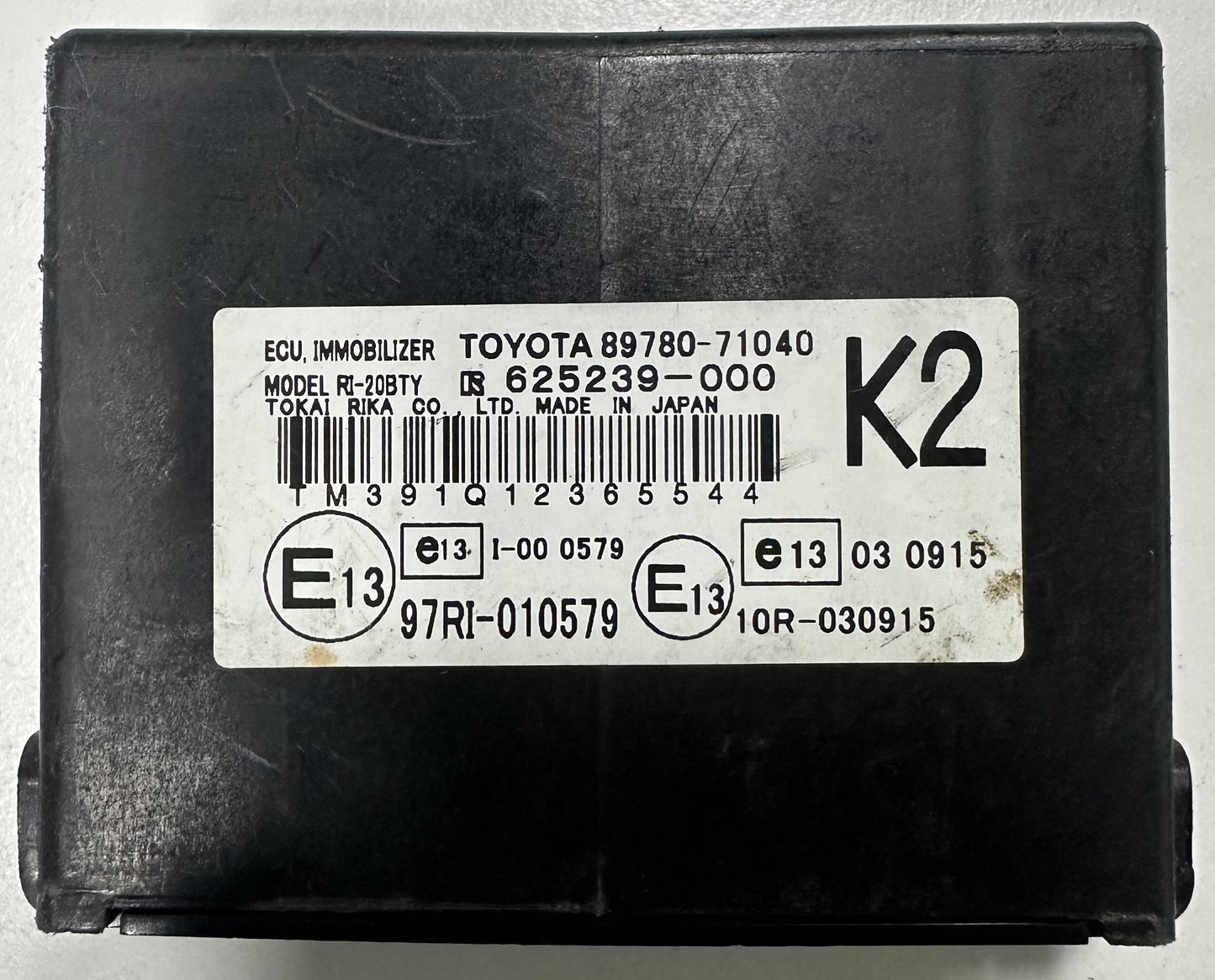 TOYOTA HILUX VIGO / FORTUNER IMMOBILIZER ECU (K2) (89780-71040)