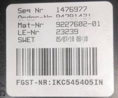 BMW 5SERIES F10 METER AT (9227602-01)