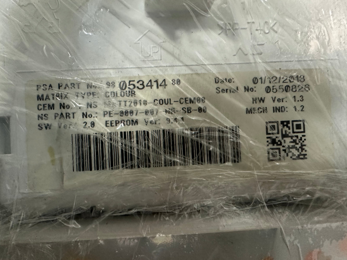 PEUGEOT 2008 METER AT (9805341480)