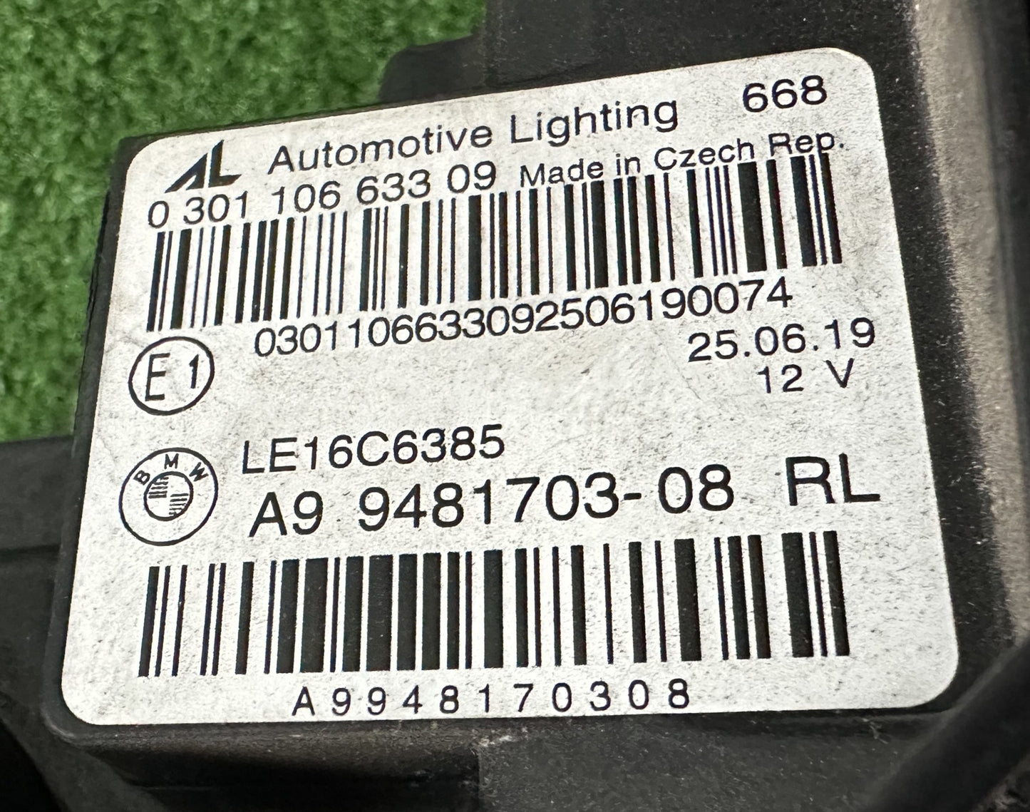 BMW 3SERIES G20 HEAD LAMP LH (9948170308)