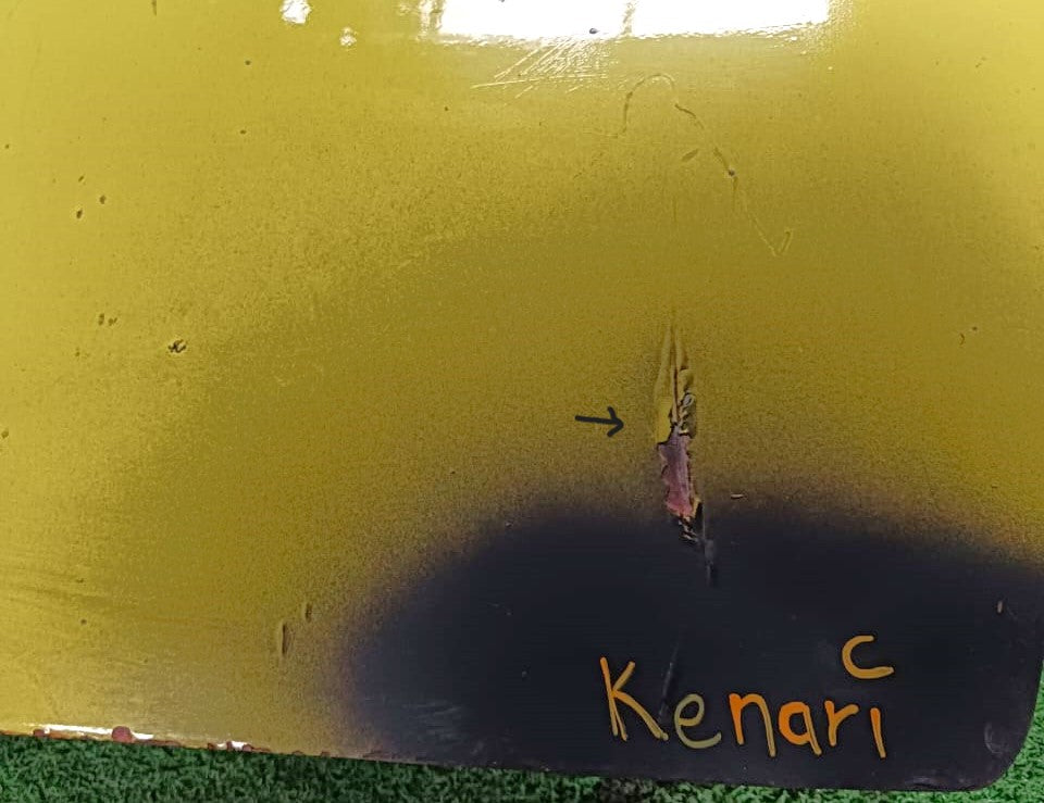 PERODUA KENARI DOOR PANEL RLH COMPLETE YELLOW (DP00138)