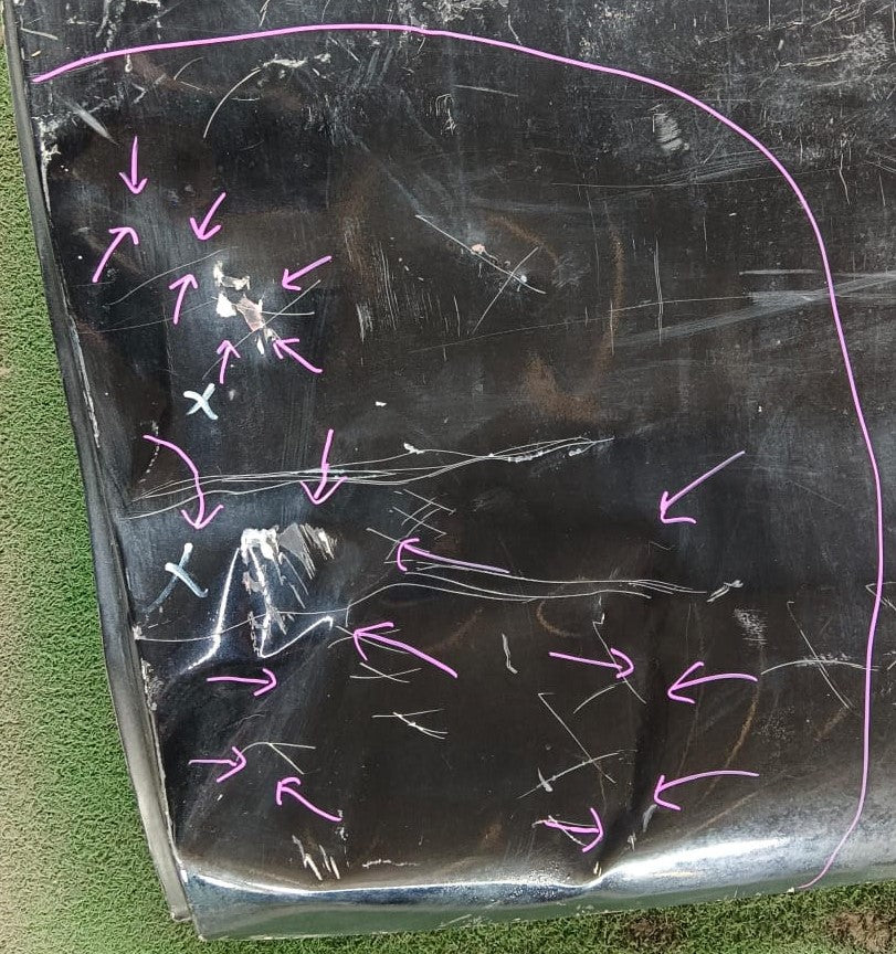 TOYOTA VIGO DOOR PANEL RLH KOSONG BLACK (B) (DP00170)