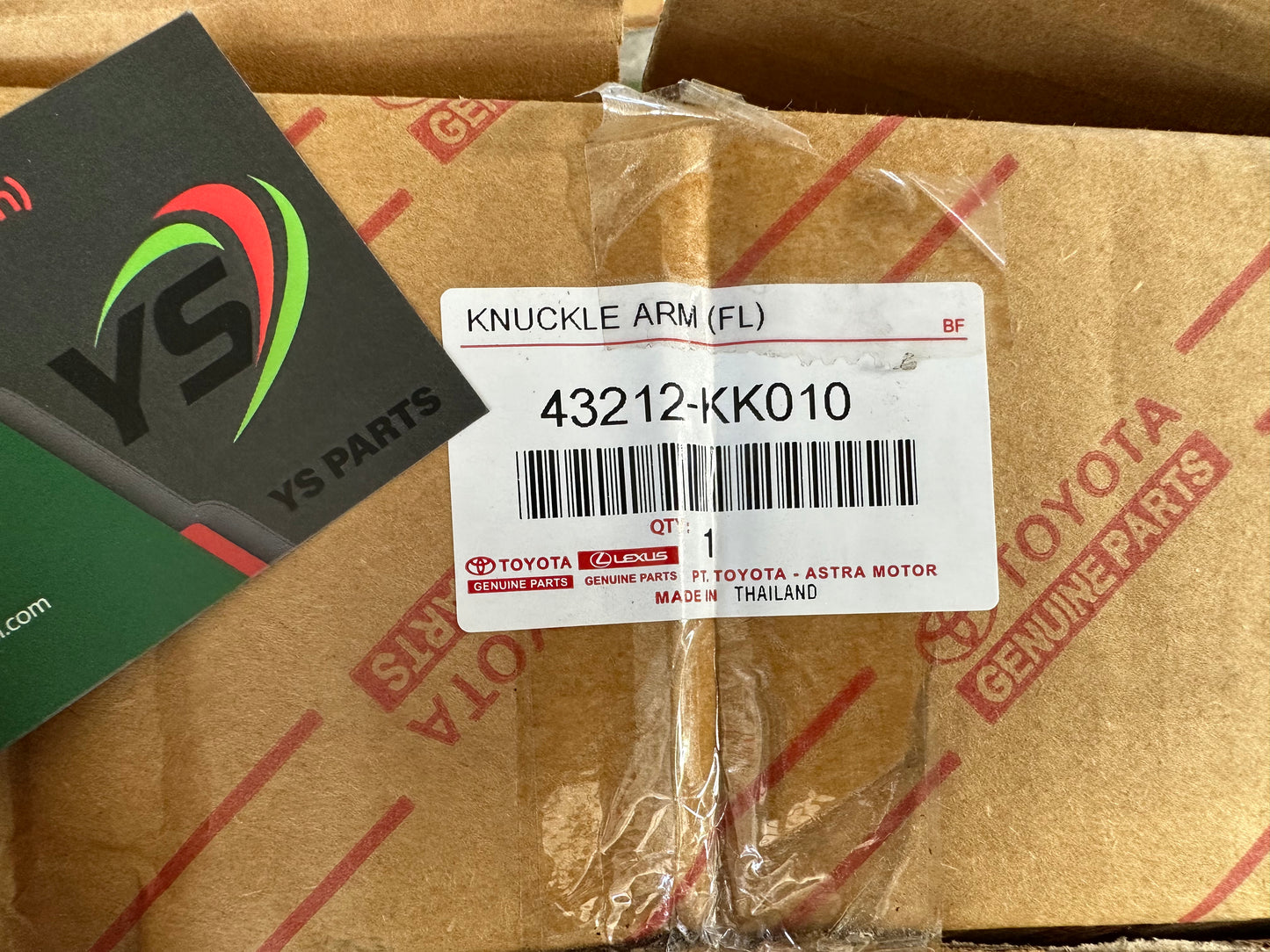 TOYOTA HILUX REVO GUN125, GUN126 KNUCKLE ARM LEFT (43212-KK010)