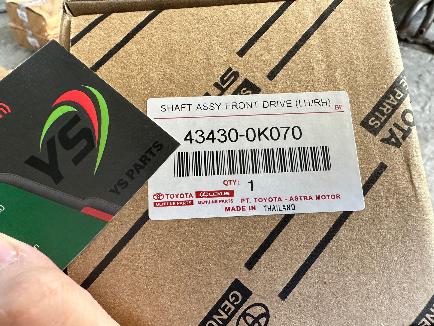 TOYOTA HILUX REVO GUN125, 126, 1GD, 2GD DSA AT/MT LH/RH (43430-0K070)