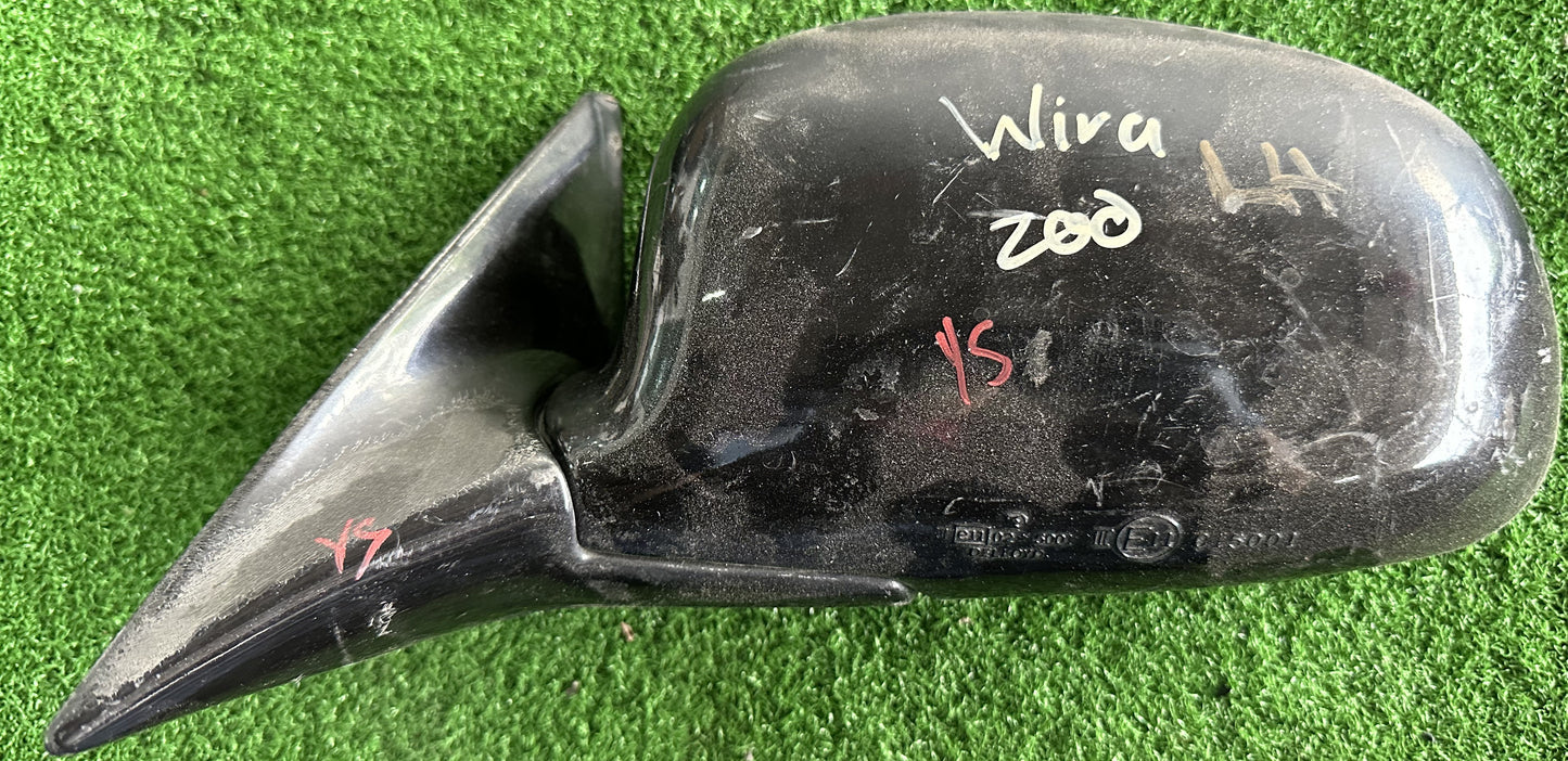 PROTON WIRA SIDE MIRROR NO WIRE LH BLACK (SM00009)