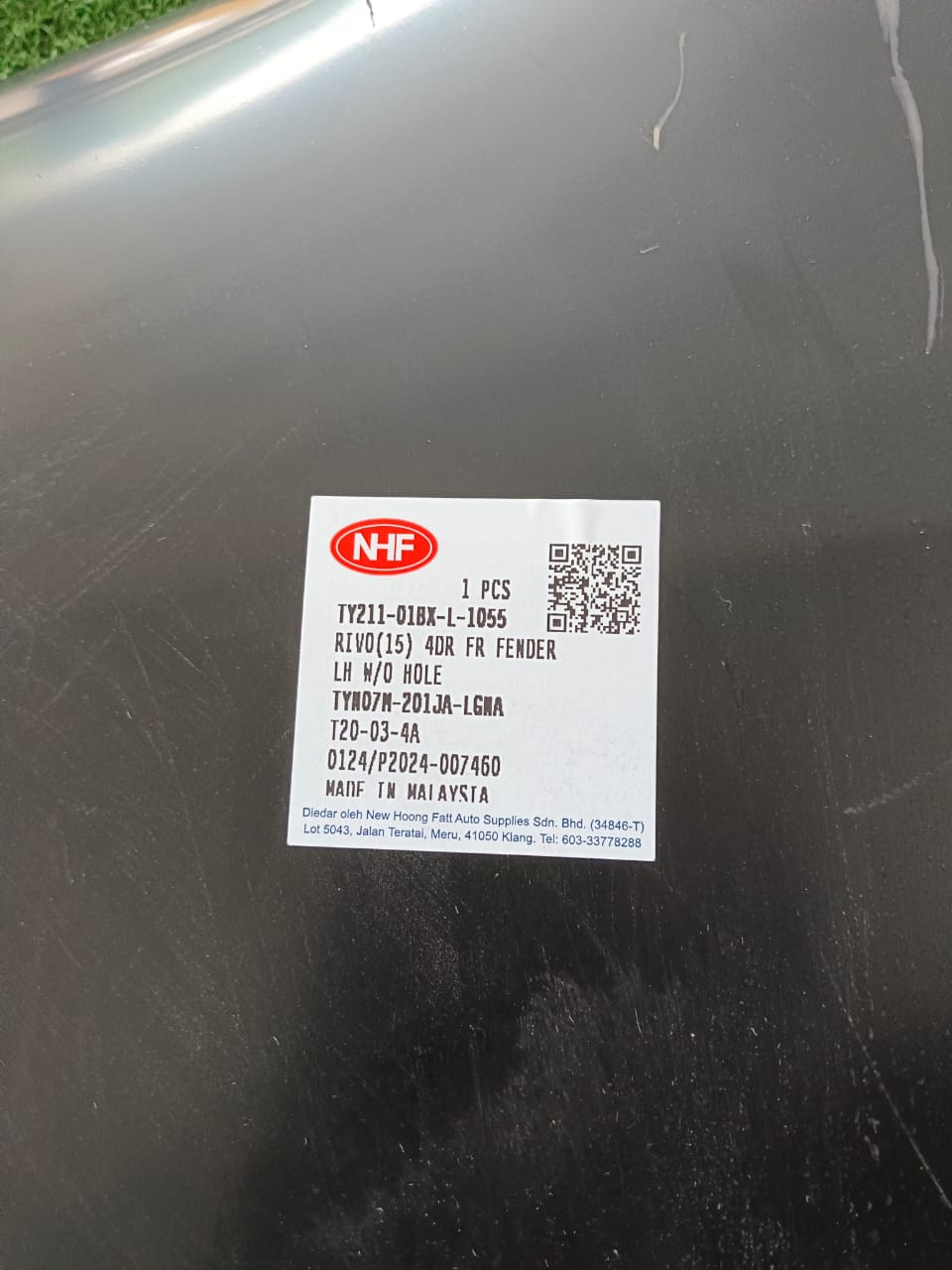 TOYOTA HILUX REVO (GUN125) 2015 4DOOR FRONT FENDER WITHOUT HOLE LH (TYN07M-201JA-LGNA)