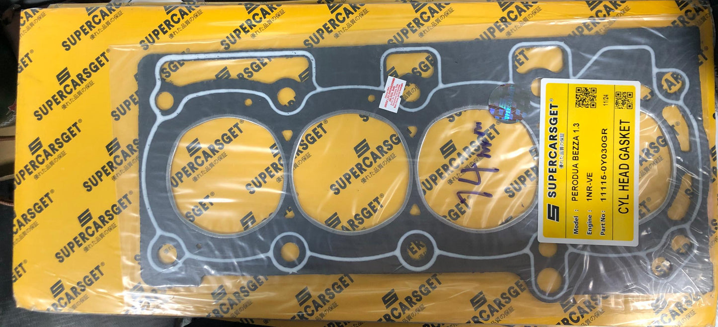 PERODUA BEZZA 1.3 DOHC 16V 1NR-VE HEAD GASKET (CARBON) (11115-0Y030GR)