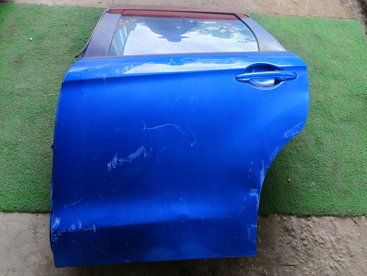 MITSUBISHI ASX DOOR PANEL RLH COMPLETE BLUE (DP00253)