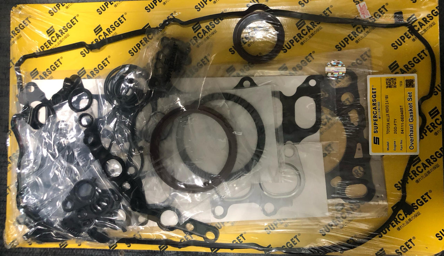 TOYOTA HILUX REVO 2.4 16V GUN125,GUN126 2GD-FTY-ENG (2017) FULL SET OVERHAUL GASKET(STEEL) (04111-0E040ST)
