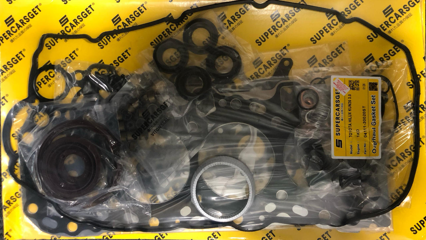 TOYOTA HILUX KUN26 1KD 3.0 16V FULL SET OVERHAUL GASKET (STEEL) (96MM) (04111-30020ST)