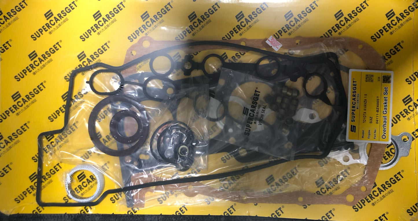 TOYOTA AVANZA 1.5 16V 3SZ-FE FULL SET OVERHAUL GASKET (STEEL) (04111-BZ600ST)