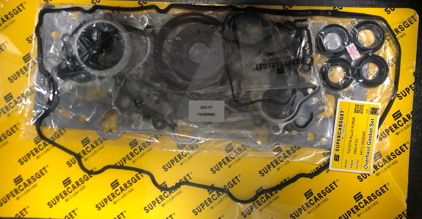 TOYOTA HILUX KDH202 2KD-FTV KUN25 2.5 16V FULL SET OVERHAUL GASKET (CARBON) (93MM) (04111-30030GR)
