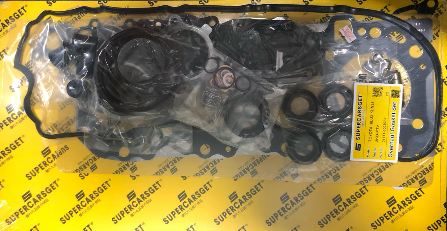 TOYOTA HILUX KDH202 2KD-FTV KUN25 2.5 16V FULL SET OVERHAUL GASKET (STEEL) (93MM) (04111-30030ST)