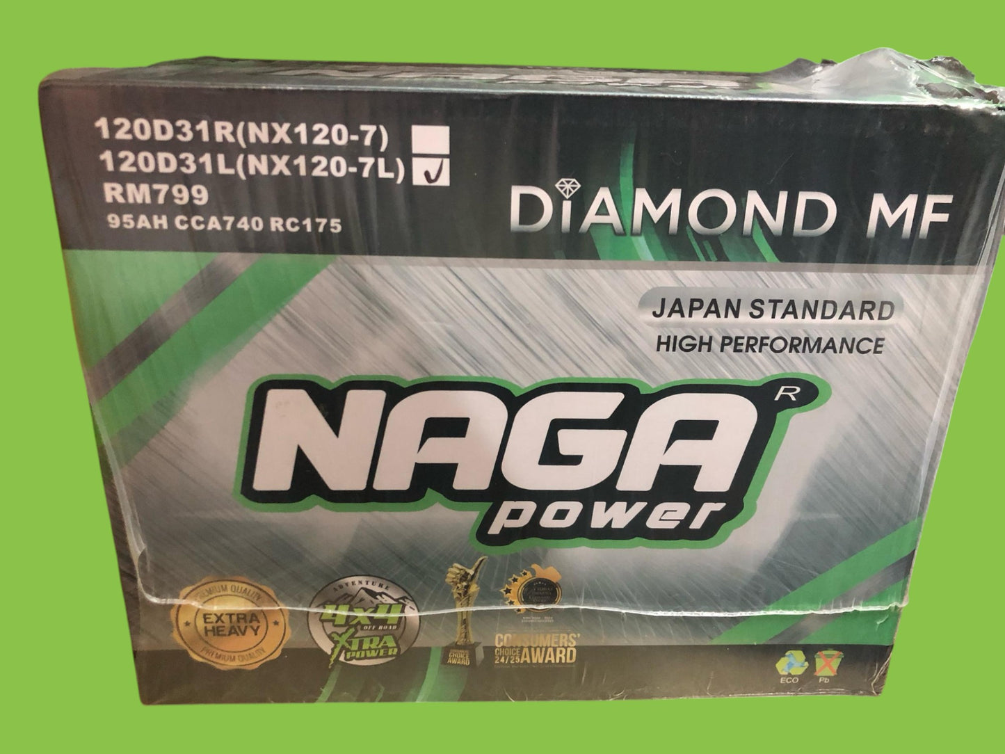 NAGA DIAMOND BATTERY 120D31L (NX120-7L) MF (NEW) (MNX120-7L)