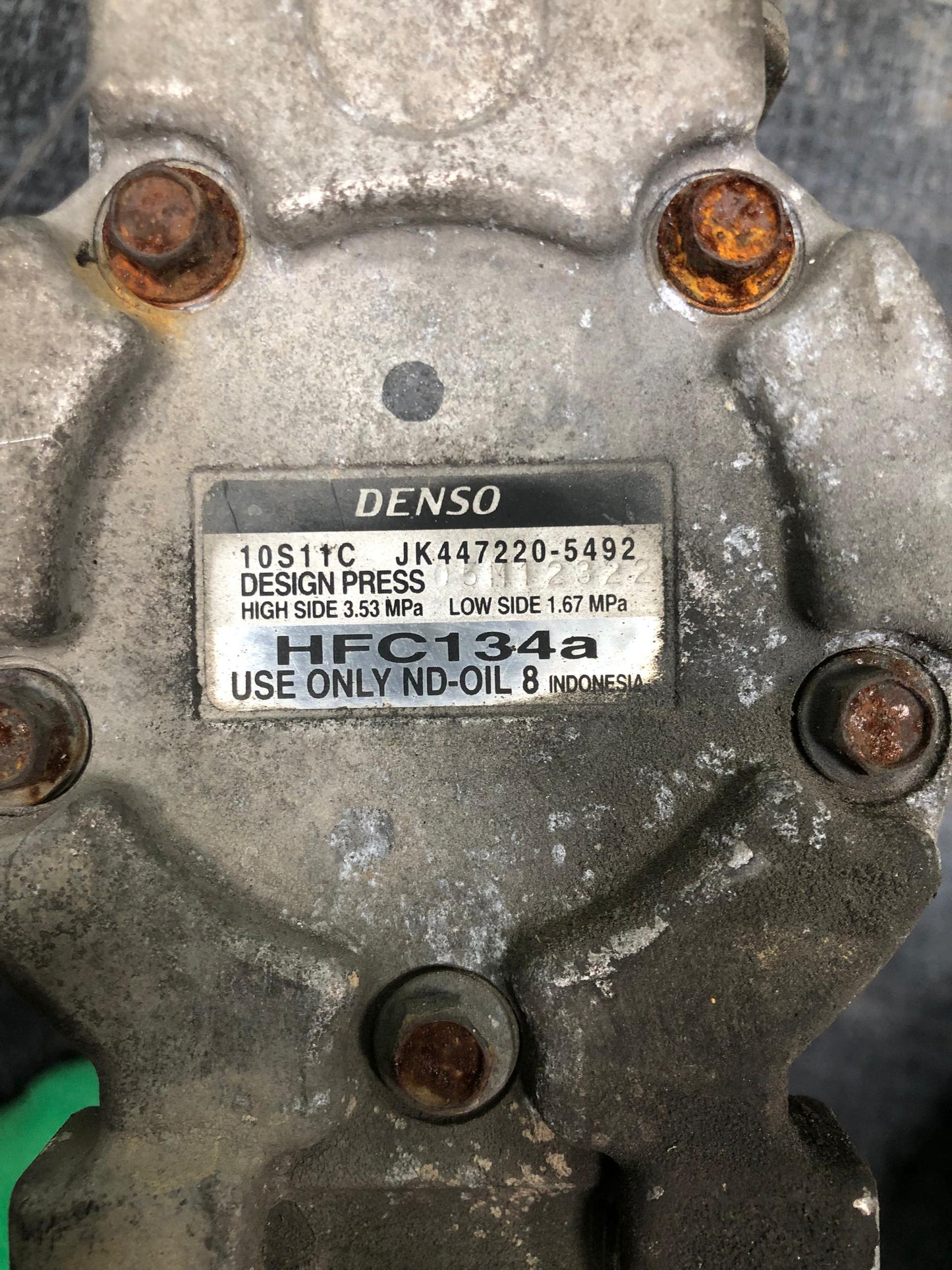 TOYOTA VIOS NCP 42 COMPRESSOR (447220-5492)