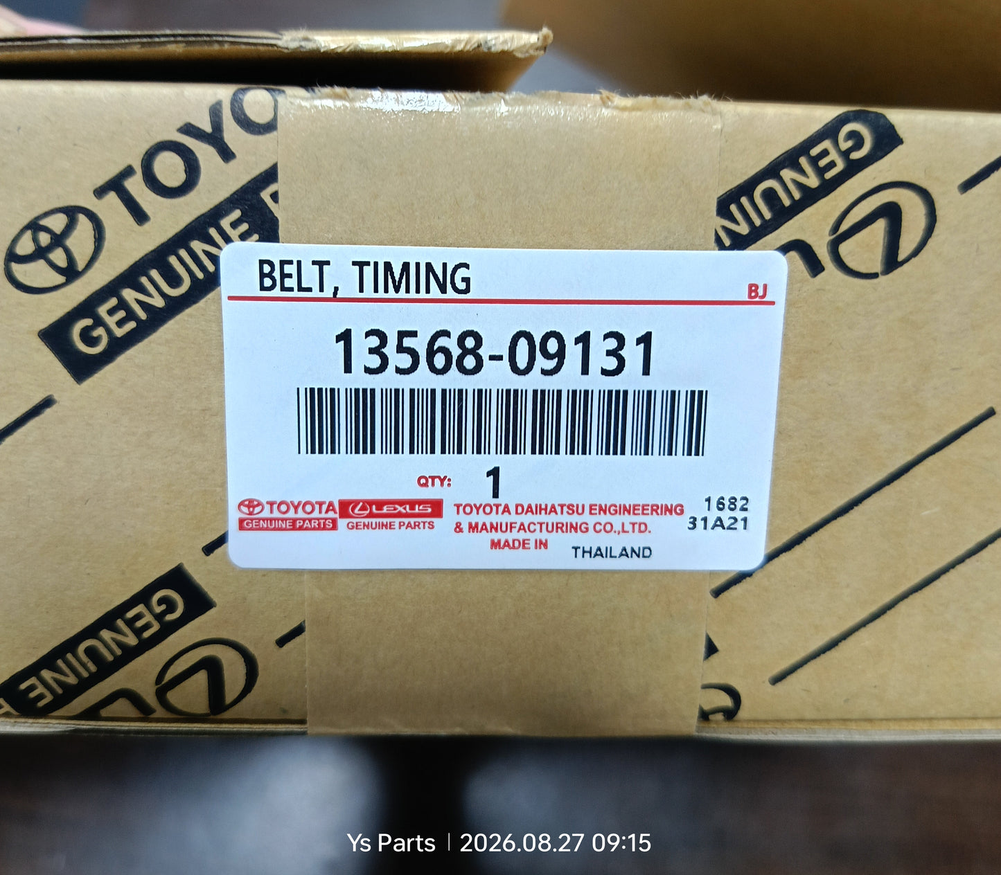 TOYOTA HILUX VIGO TIMING BELT 1SET NEW (13568-09131)