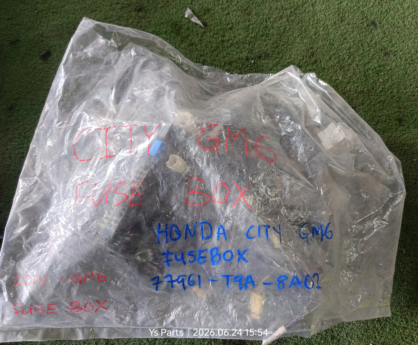 HONDA CITY GM6 FUSEBOX WIRING (77961-T9A-8A02)