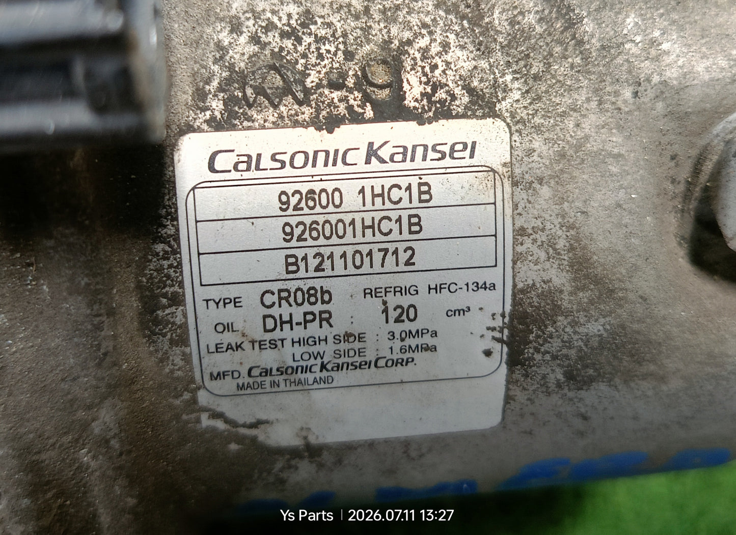 NISSAN ALMERA COMPRESSOR (U) (92600-1HC1B)