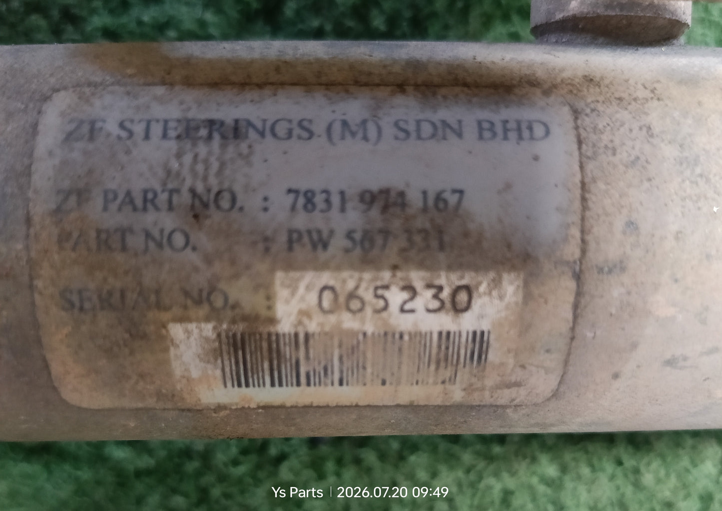 PROTON WIRA STEERING RACK (PW567331)