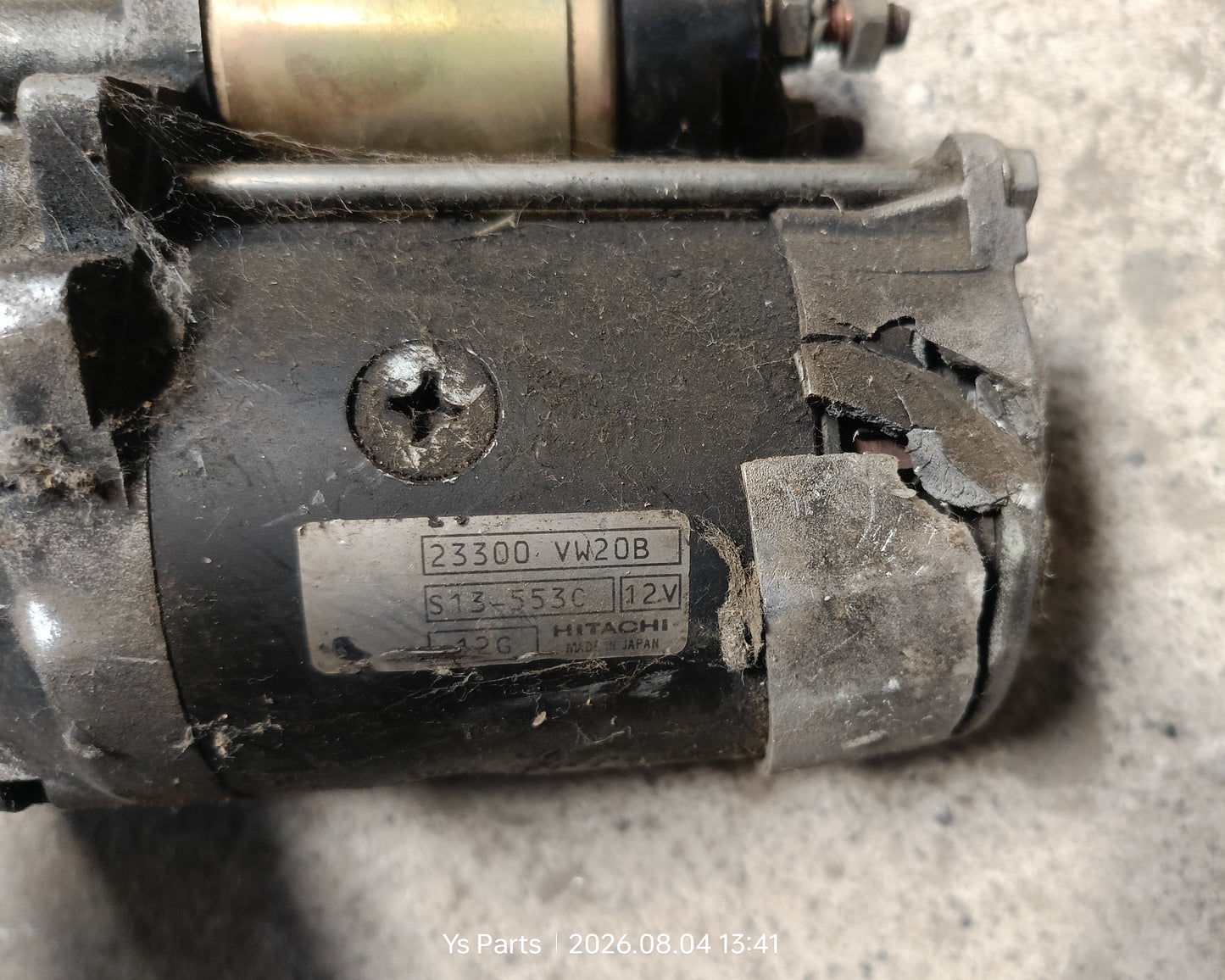 NISSAN URVAN E25 STARTER (U) (23300-VW20B) (PECAH)
