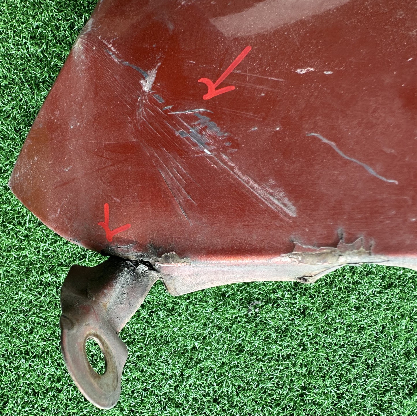 PROTON GEN2 FRONT FENDER WITH HOLE RED LH (FFWH013)