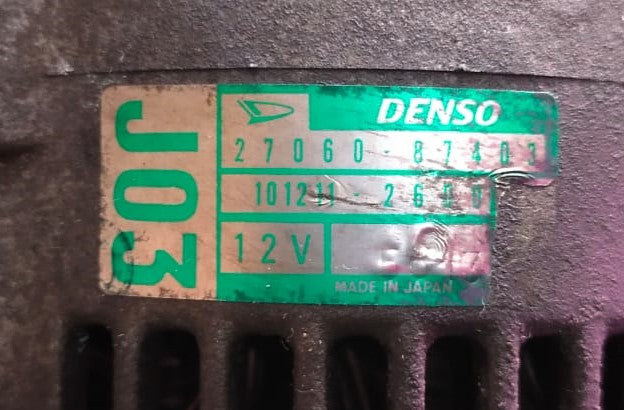 DAIHATSU TERIOS J100E ALTERNATOR (U) (27060-87403-U)