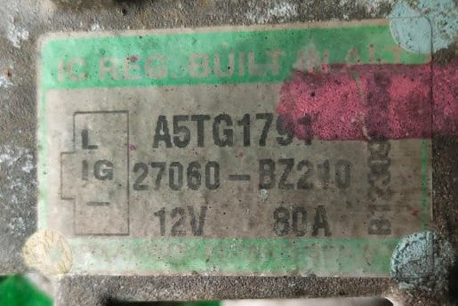 PERODUA ALZA 10 ALTERNATOR (27060-BZ210-6-U)