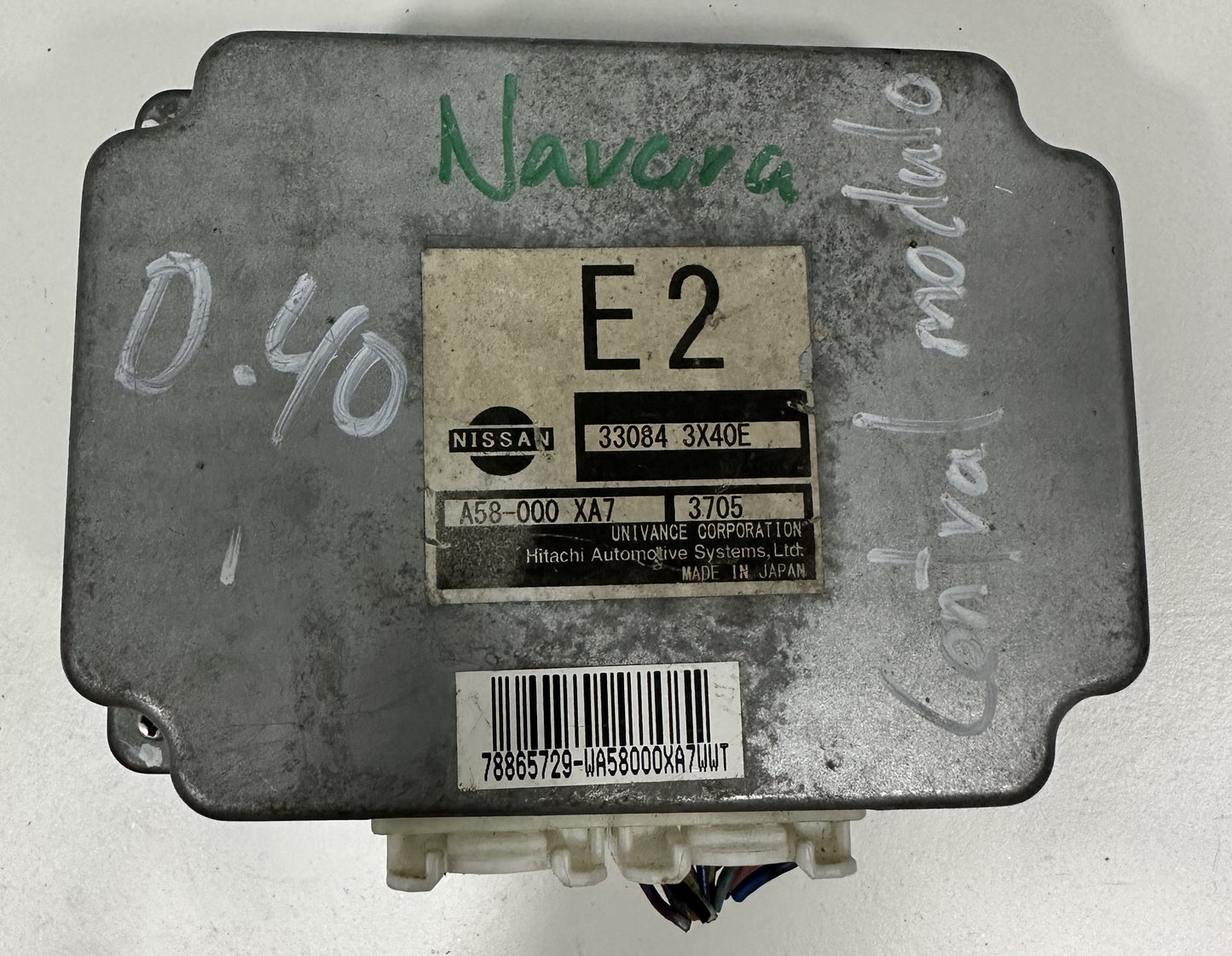 NISSAN NAVARA D40 GEARBOX ECU (E2) (33084-3X40E)