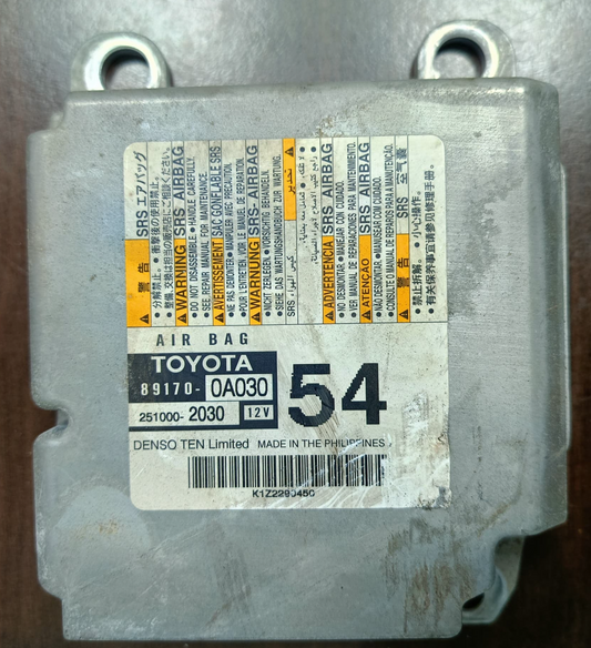 TOYOTA AIRBAG ECU (89170-0A030)
