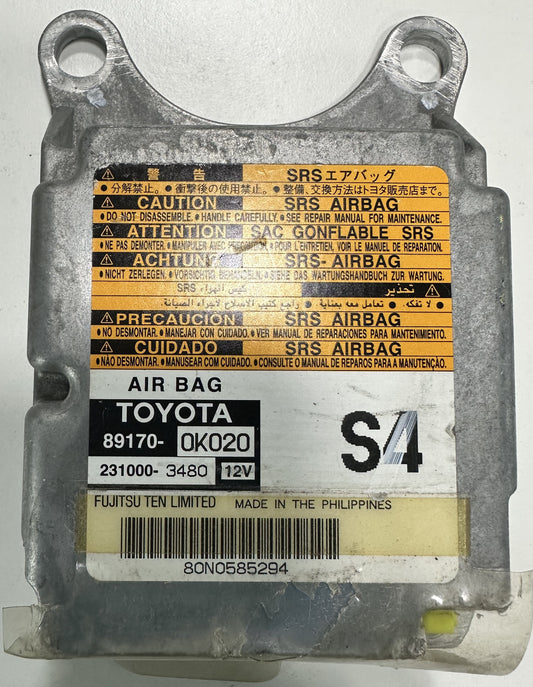 TOYOTA AIRBAG ECU (S4) (89170-0K020)
