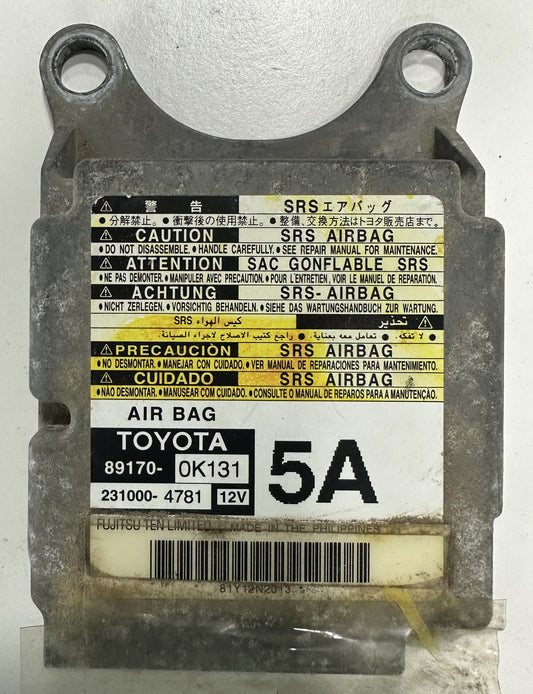 TOYOTA AIRBAG ECU (5A) (89170-0K131)