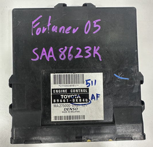 TOYOTA FORTUNER KUN50 ENGINE CONTROL ECU (89661-0K840)