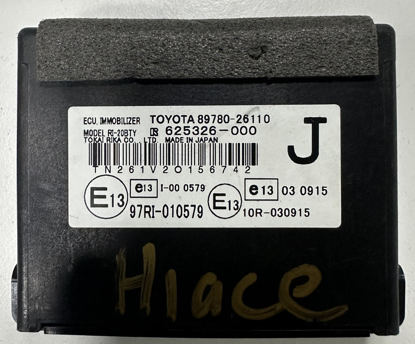 TOYOTA HIACE IMMOBILIZER ECU (J) (89780-26110)