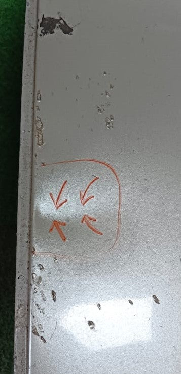 TOYOTA LAND CRUISER L100 DOOR PANEL RLH KOSONG WHITE (B) (DP00056)