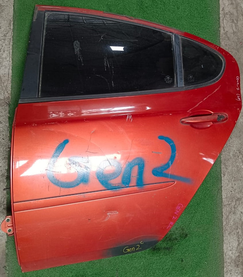 PROTON GEN2 DOOR PANEL RLH COMPLETE RED (DP00103)