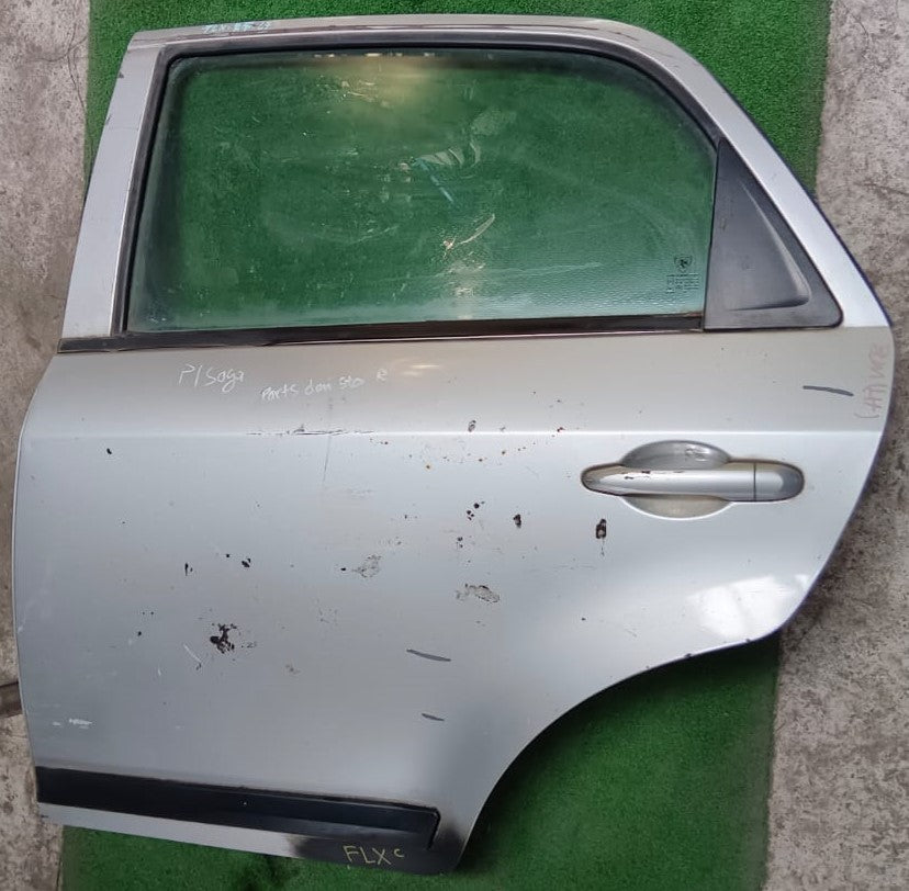 PROTON SAGA FLX DOOR PANEL RLH COMPLETE SILVER (DP00107)