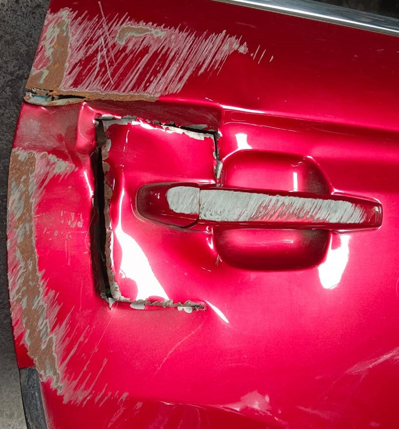 PROTON X70 DOOR PANEL RRH COMPLETE RED (B) (DP00120)